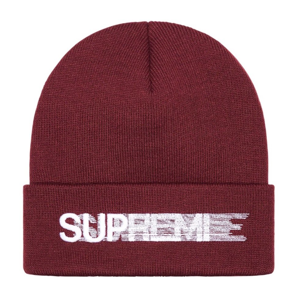 Supreme MOTION LOGO BEANIE Burgundy